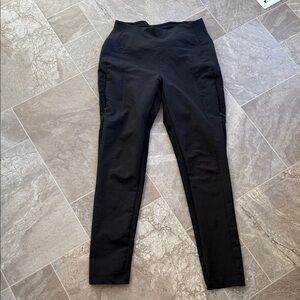 Avalanche outdoor supply co Black hiking/ski/ Pants with zipper pockets Sm